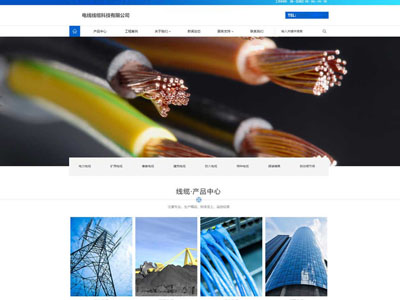 電線電纜公司網站制作建設-案例